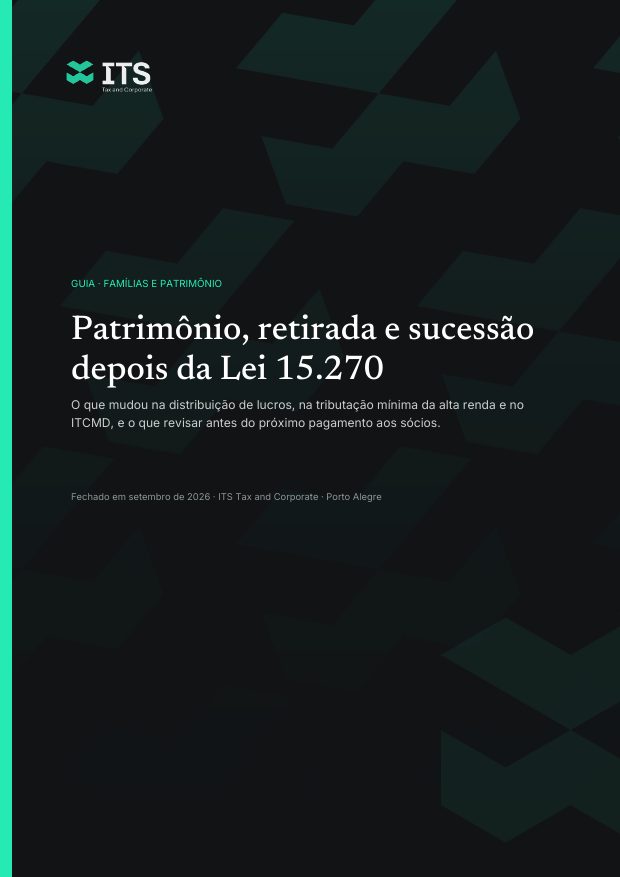 Capa do guia Patrimônio, retirada e sucessão depois da Lei 15.270