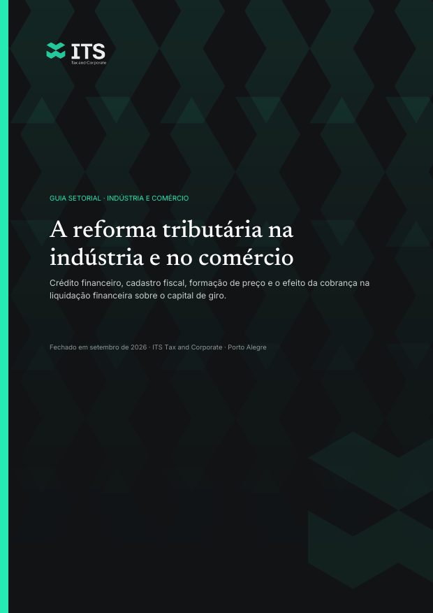 Capa do guia A reforma tributária na indústria e no comércio